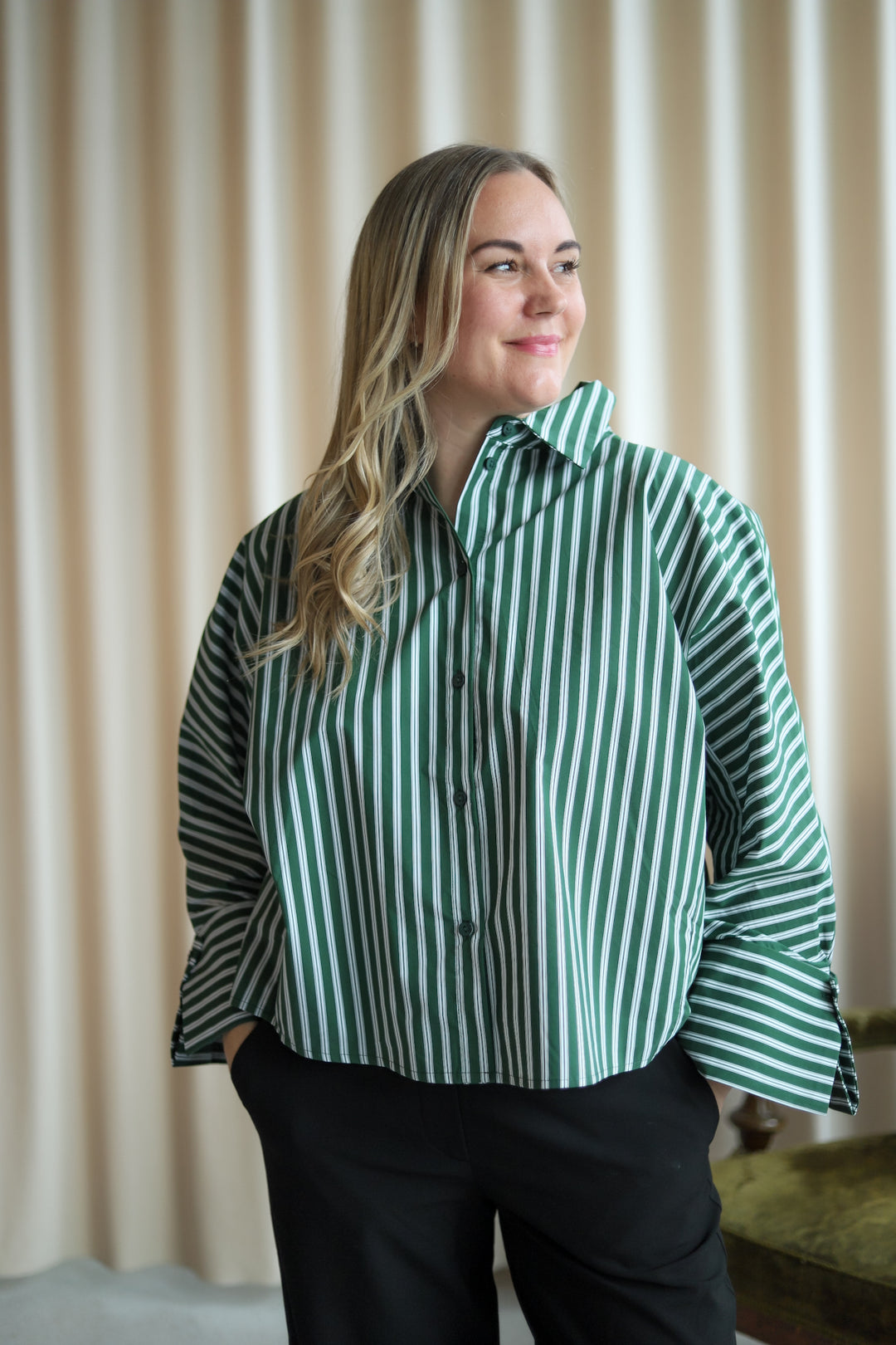 Atari Shirt Green Stripe