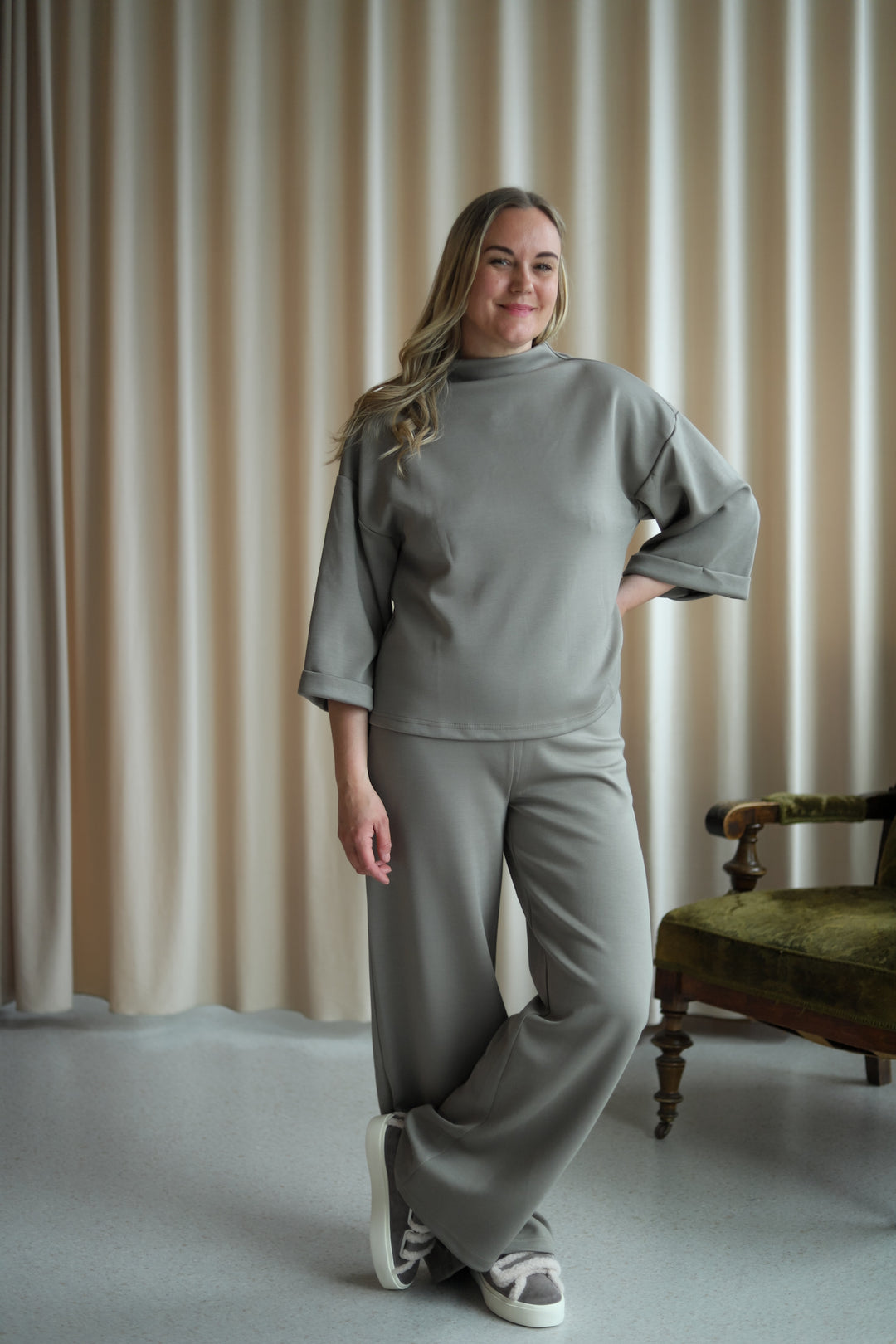 Elle Pant Stone Sand