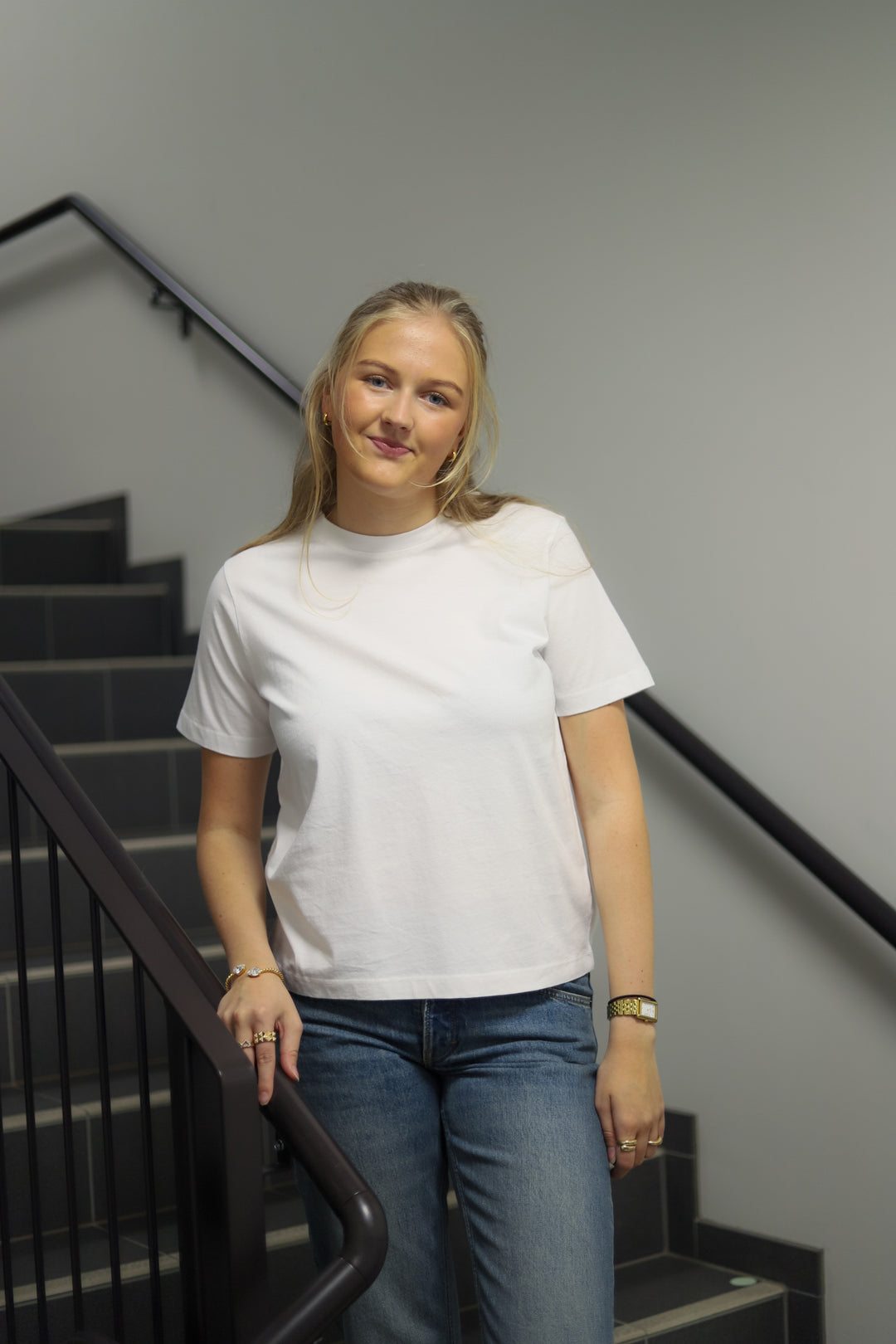 Sam O-Neck Tee White