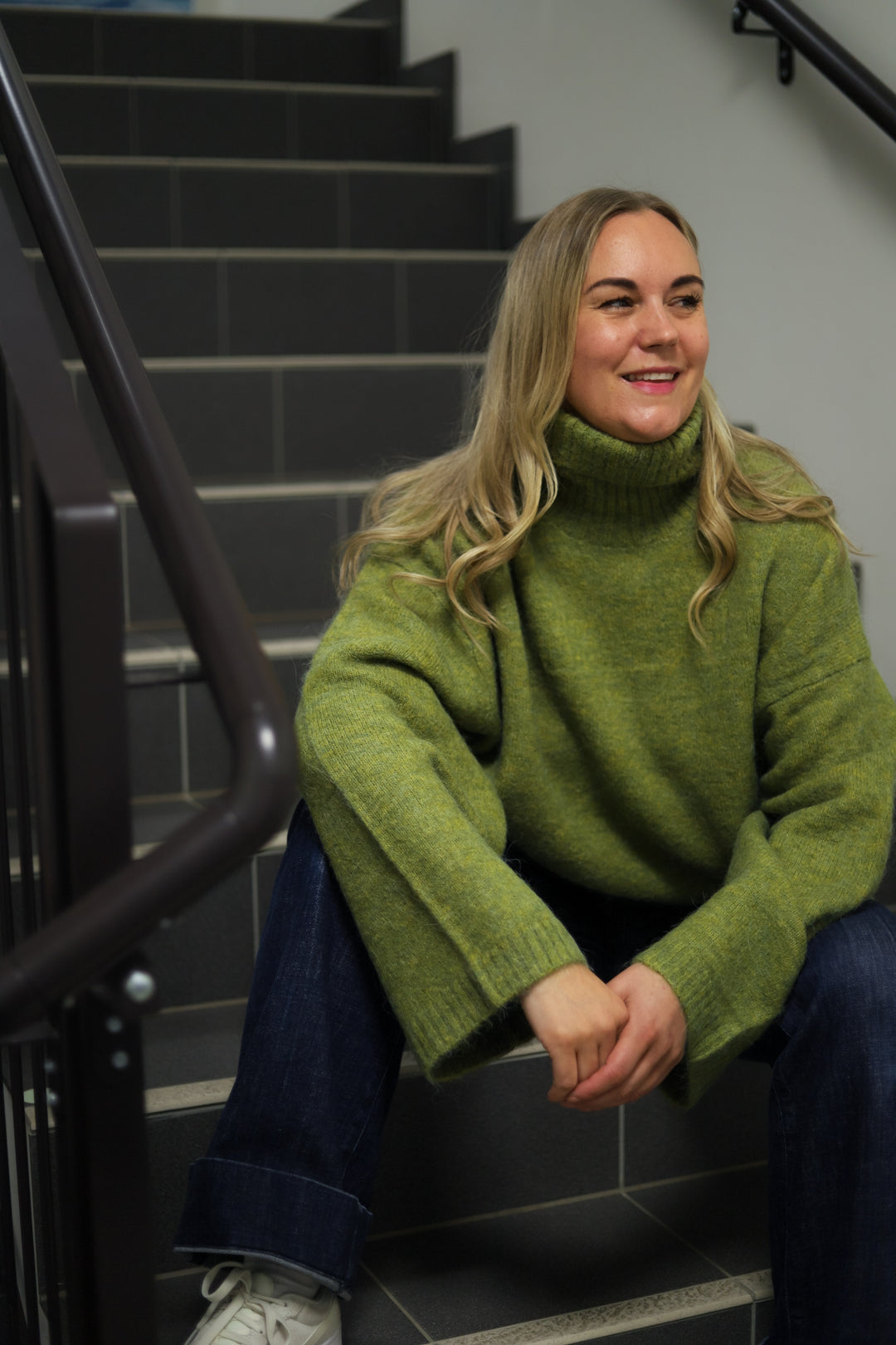 Sidsel T-Neck Knit Pear Melange
