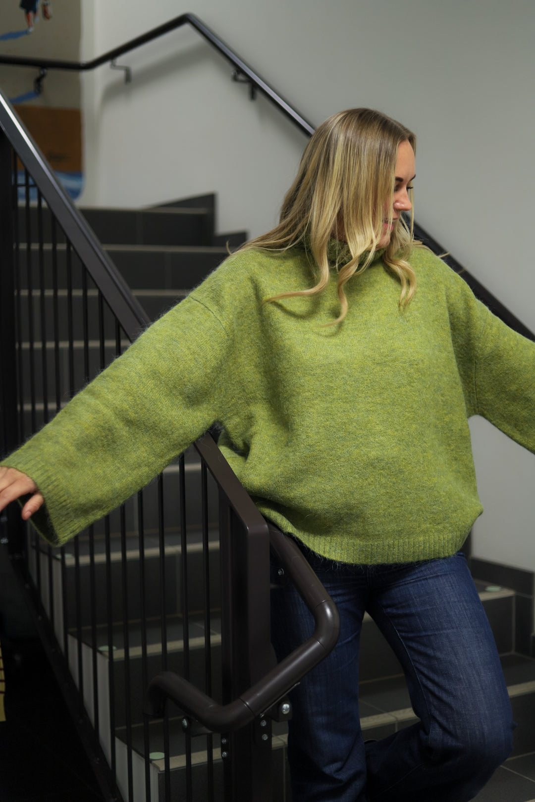 Sidsel T-Neck Knit Pear Melange