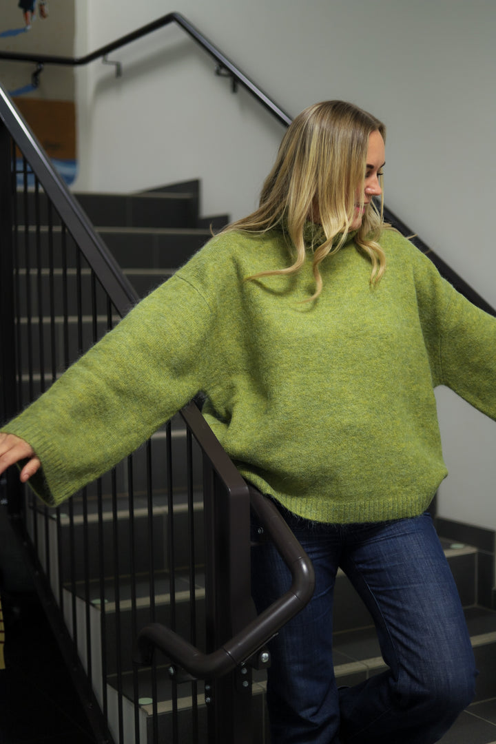 Sidsel T-Neck Knit Pear Melange
