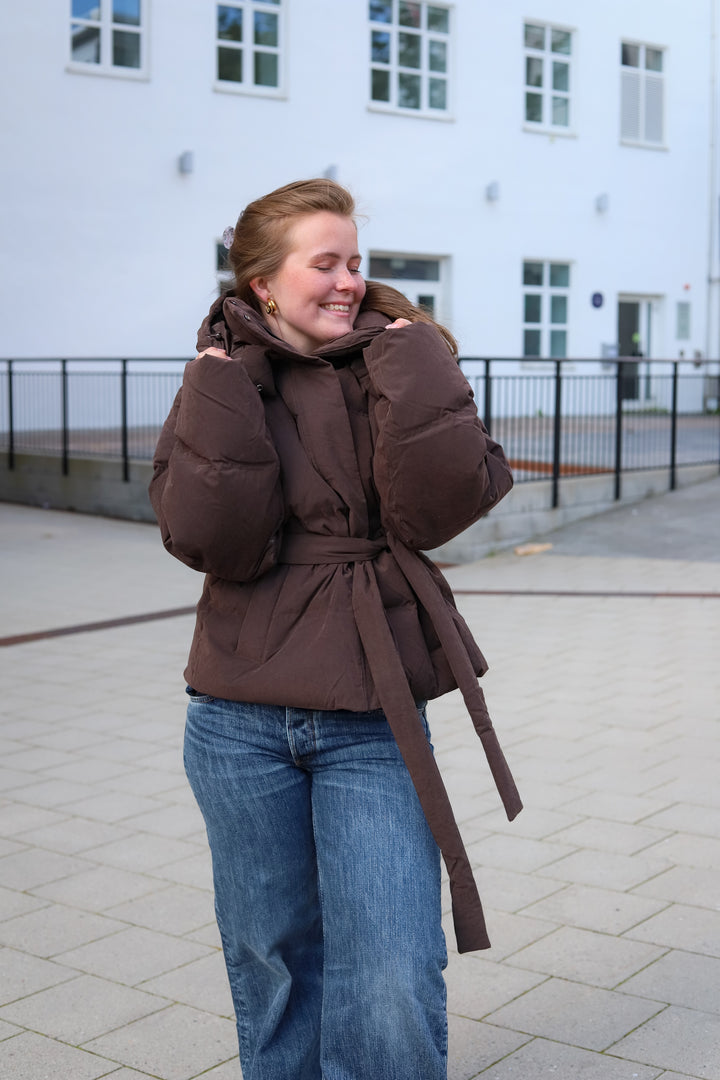 Steilia Brushed Down Jacket Brown