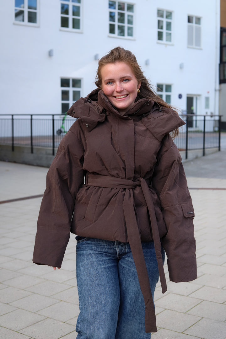 Steilia Brushed Down Jacket Brown