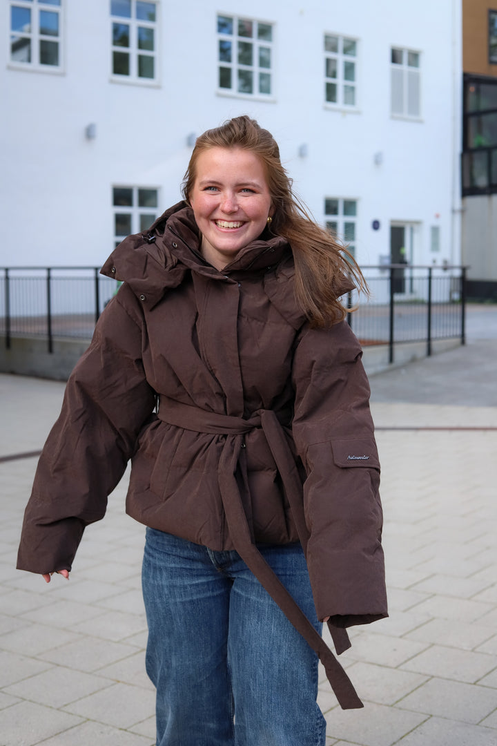 Steilia Brushed Down Jacket Brown