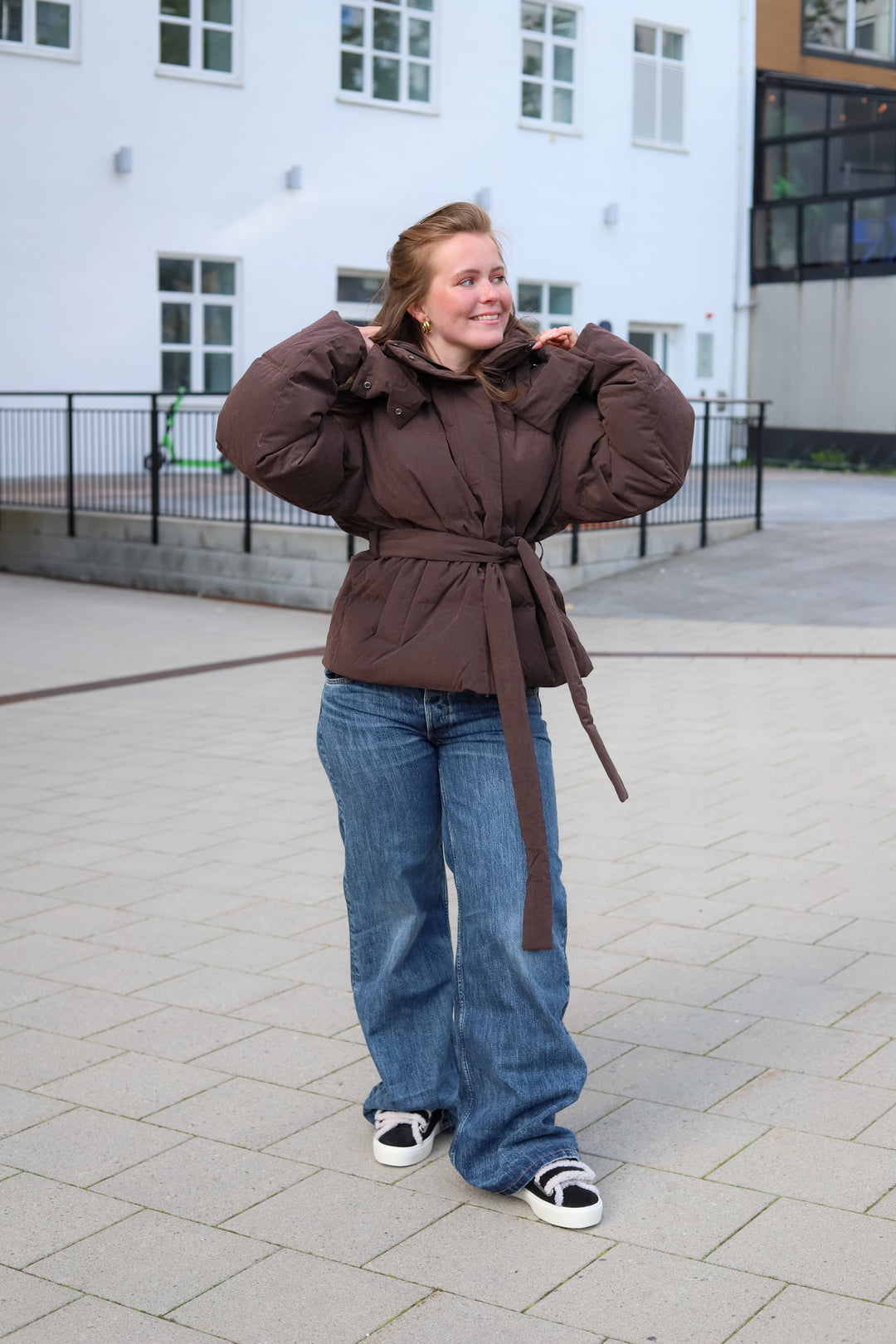 Steilia Brushed Down Jacket Brown