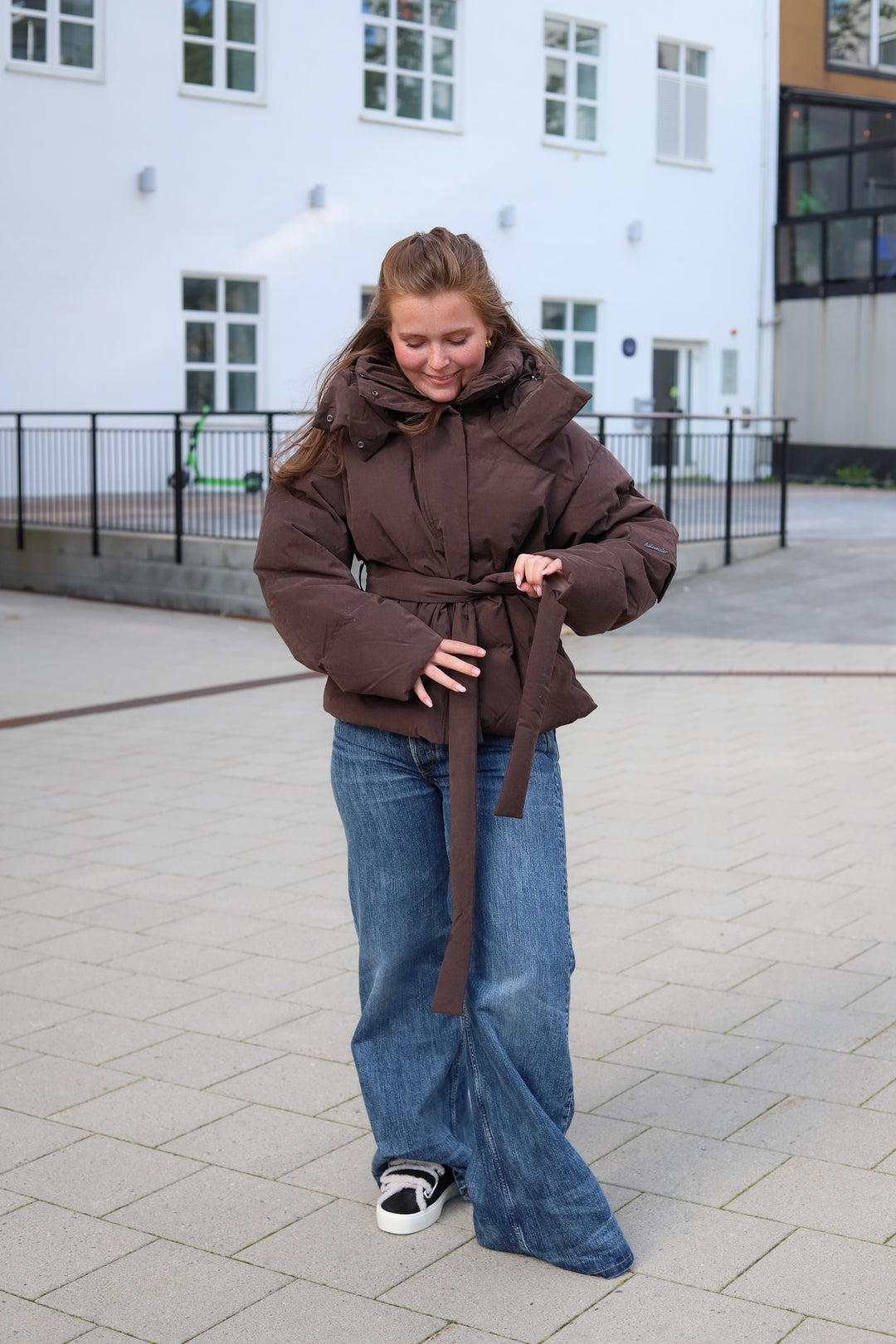 Steilia Brushed Down Jacket Brown