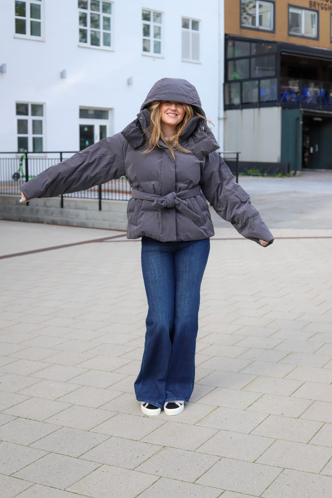 Steilia Brushed Down Jacket Grey