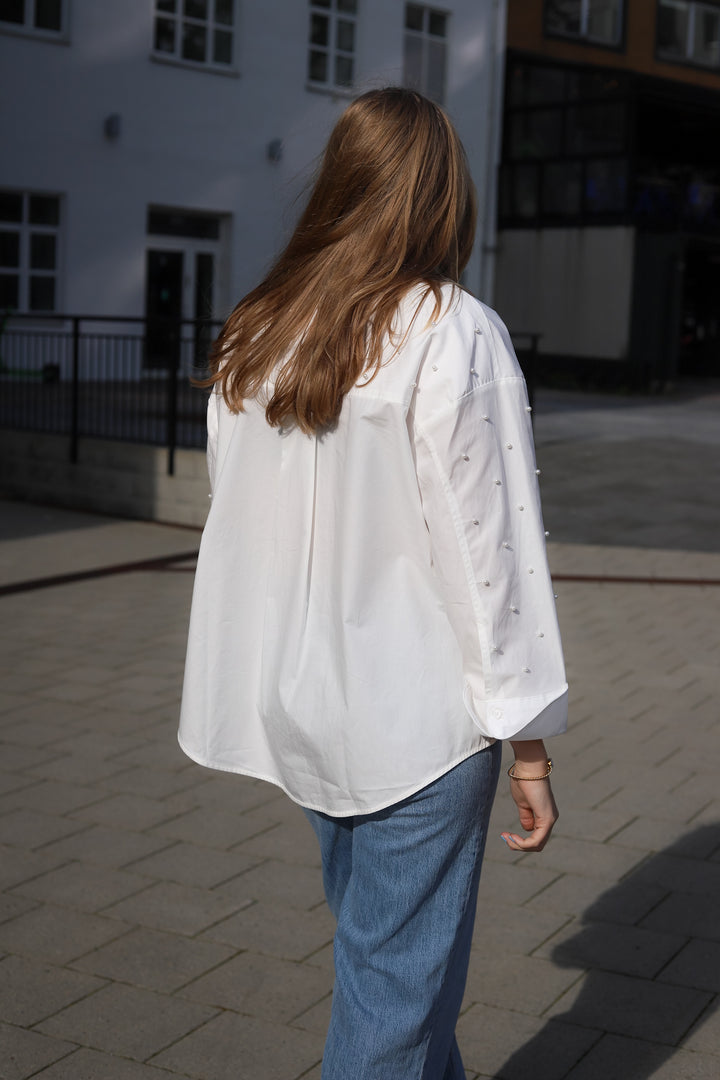 Nell Pearl Shirt White