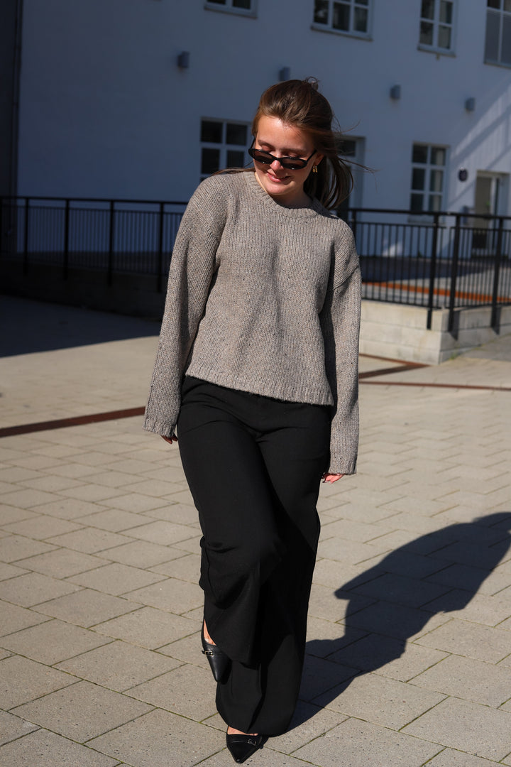 Ane Knit Light Mole Melange