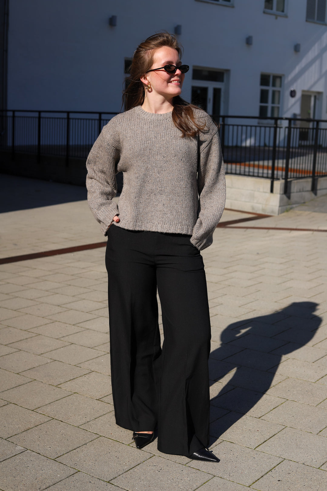 Ane Knit Light Mole Melange