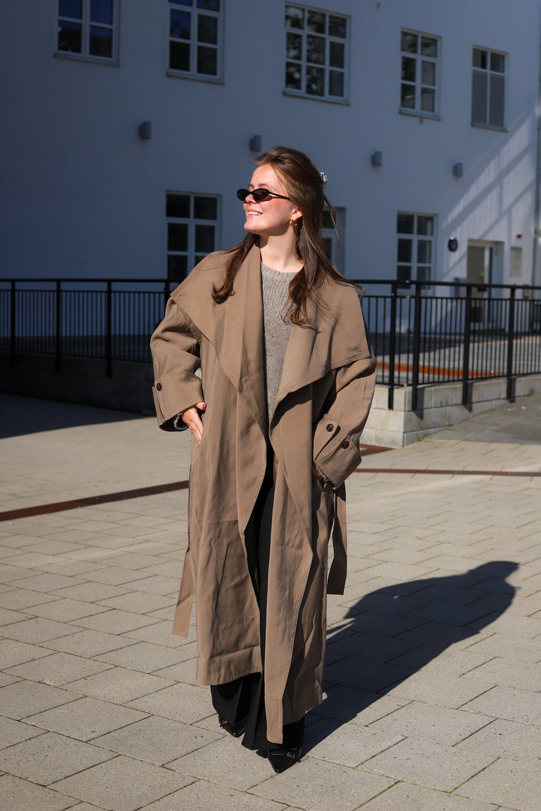 Atari Oversized Trenchcoat Khaki Brown