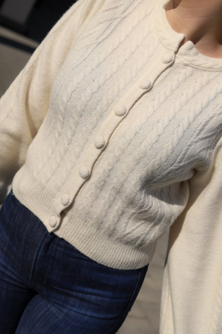 Elodie Knit White