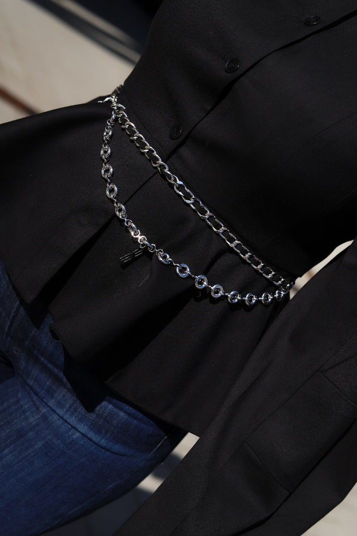 Zinnia Chain Belt Silver