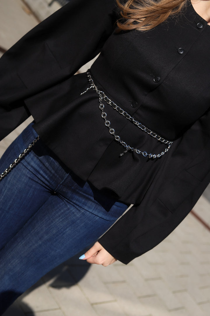 Zinnia Chain Belt Silver