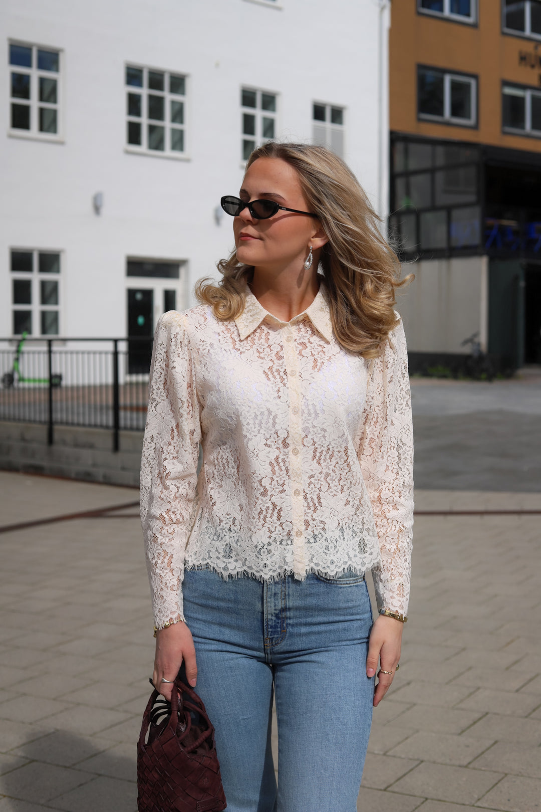 Lace Shirt Vintage White
