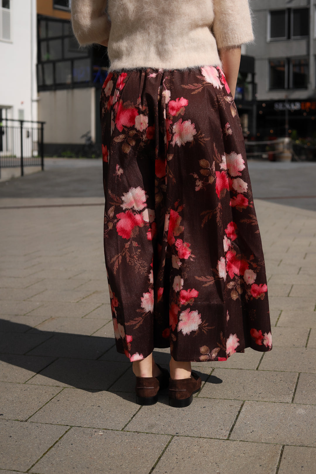 Taffeta Maxi Skirt Soft Bloom