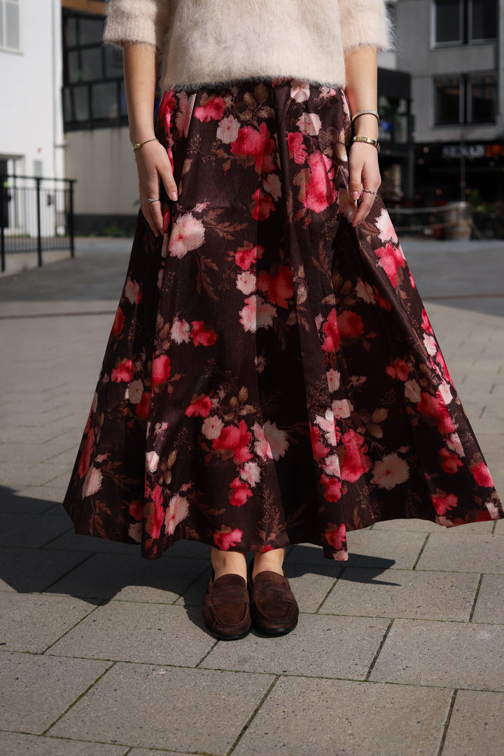 Taffeta Maxi Skirt Soft Bloom