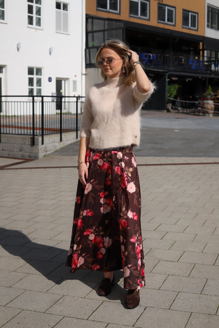 Taffeta Maxi Skirt Soft Bloom