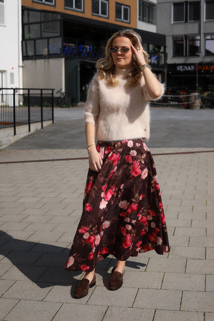 Taffeta Maxi Skirt Soft Bloom