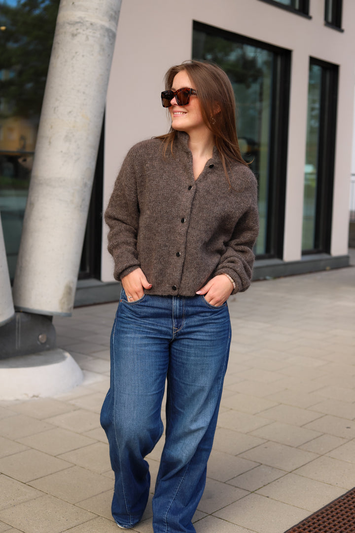 Debbie Cardigan Chestnut Melange