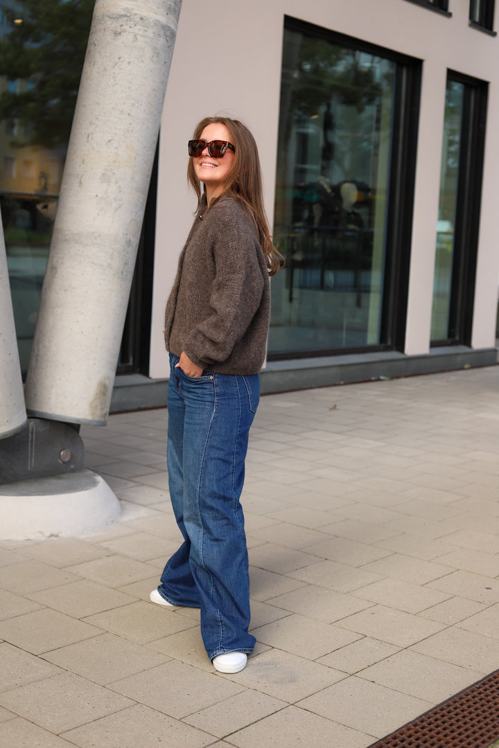 Debbie Cardigan Chestnut Melange