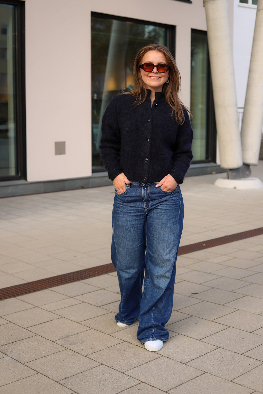 Debbie Cardigan Navy Melange