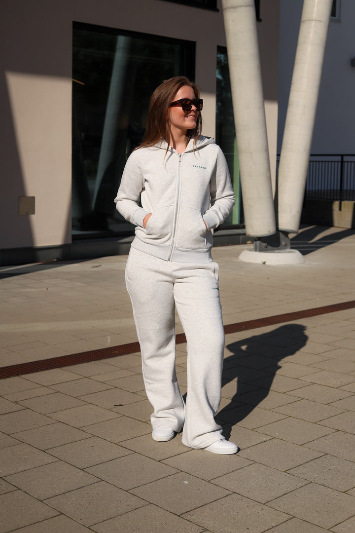 Cosmo Zip Hoodie Grey Melange