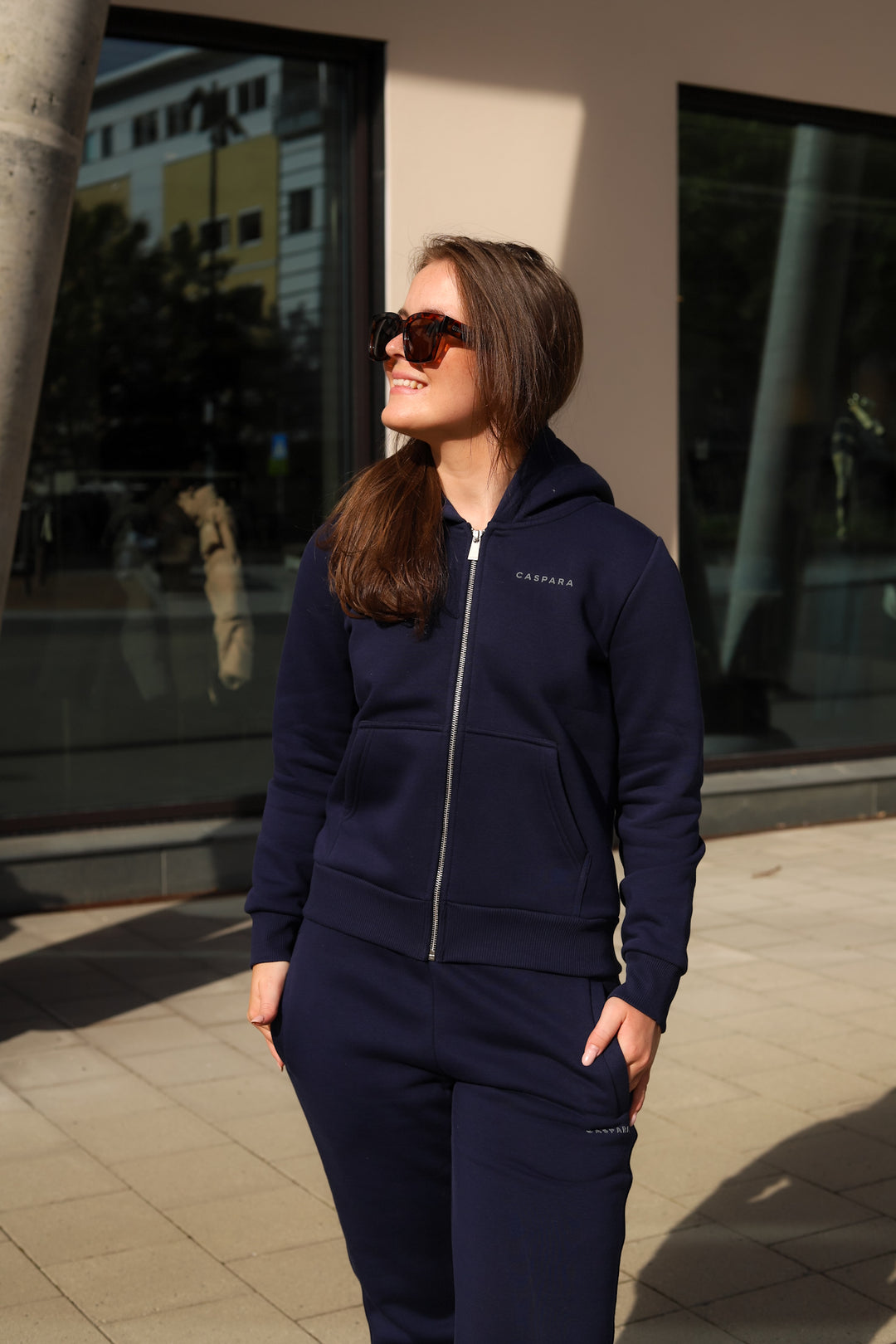 Cosmo Zip Hoodie Navy