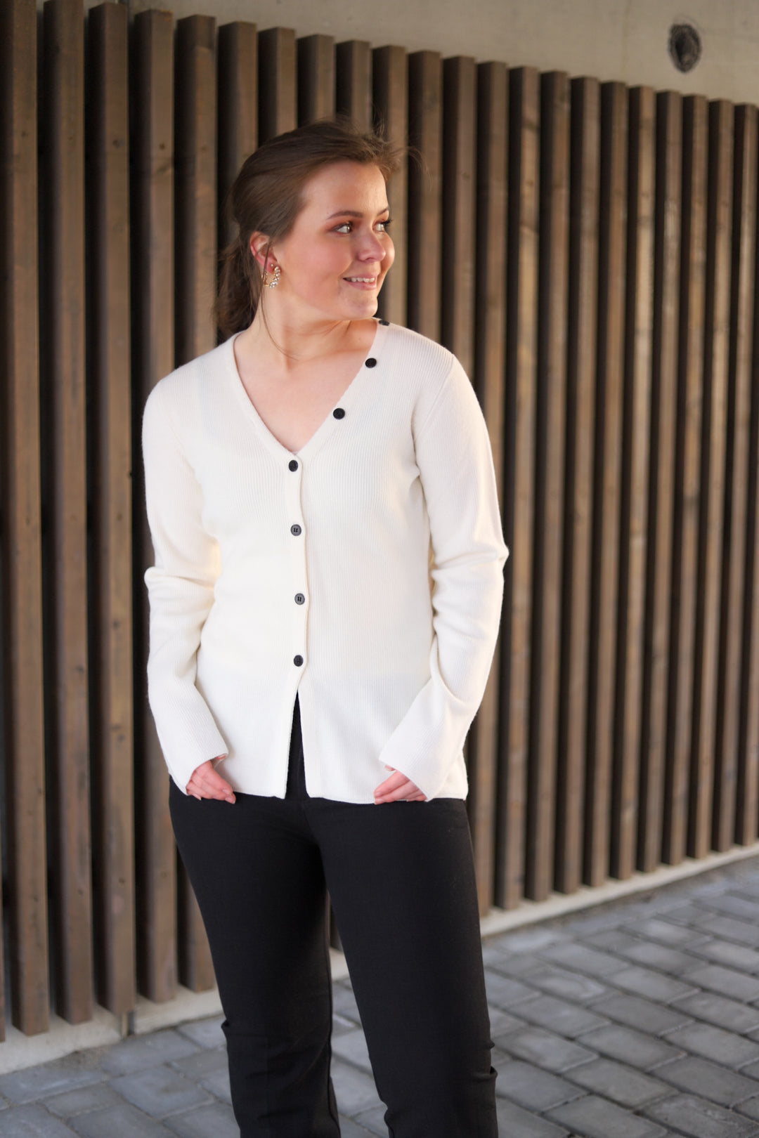 Freja Merino Cardigan Eggshell