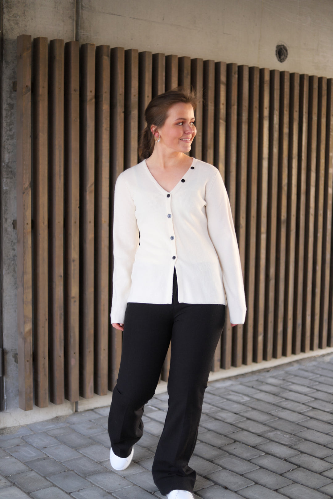 Freja Merino Cardigan Eggshell