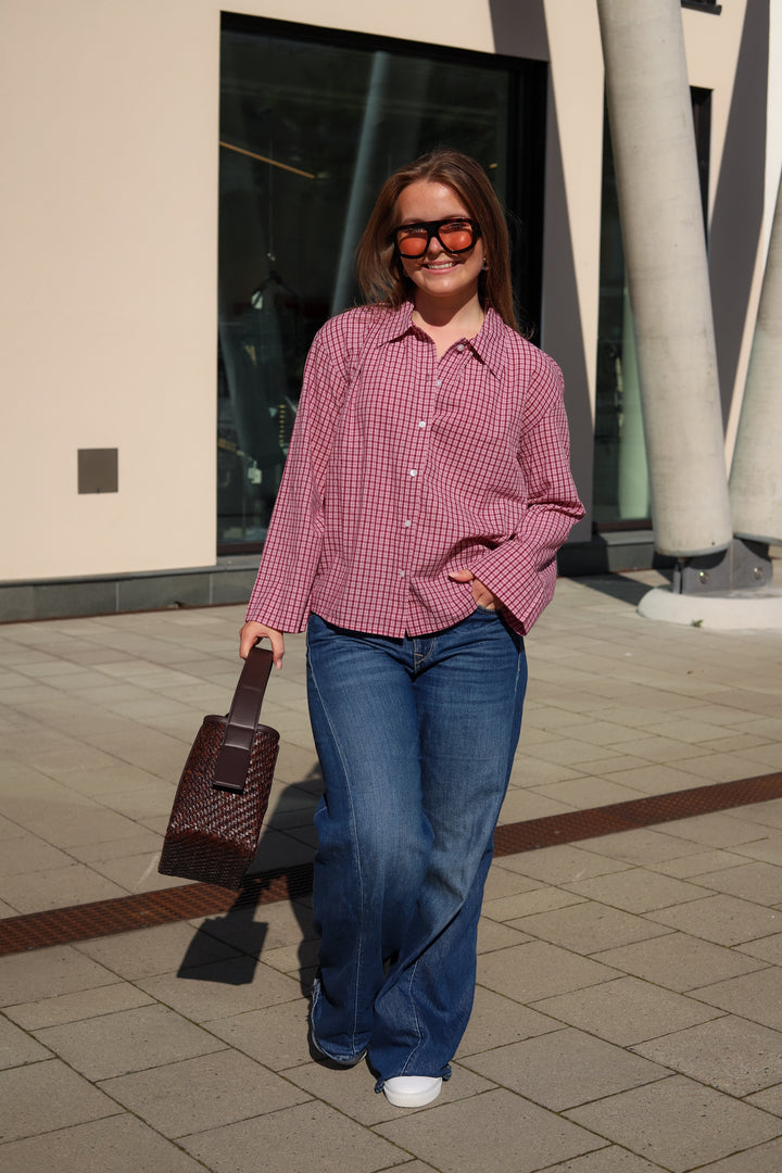 Tinsi Check Shirt Pink/Wine Check