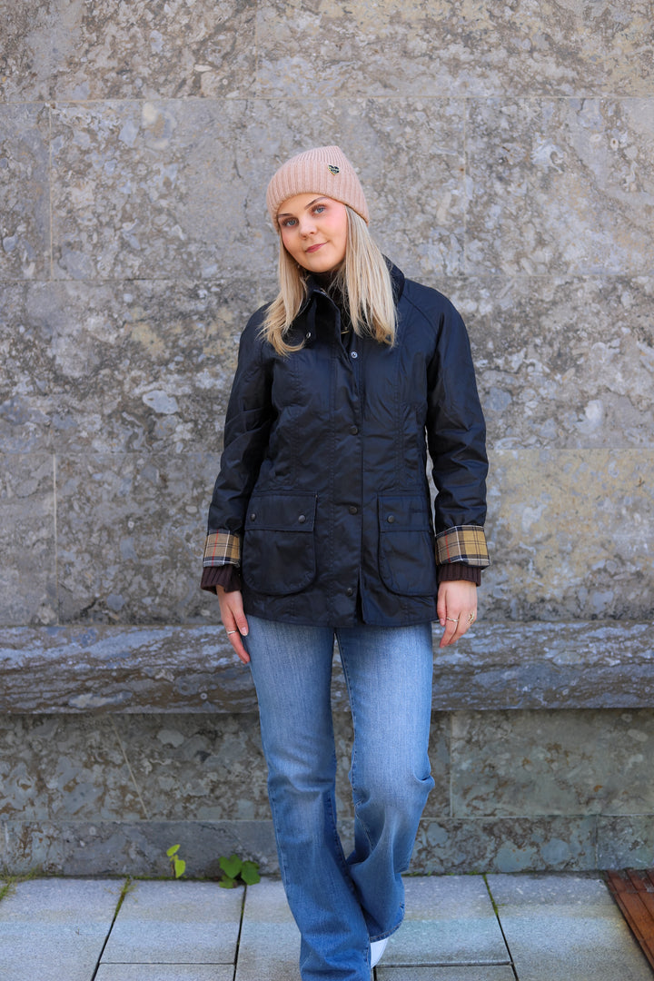 Beadnell Wax Jacket Navy