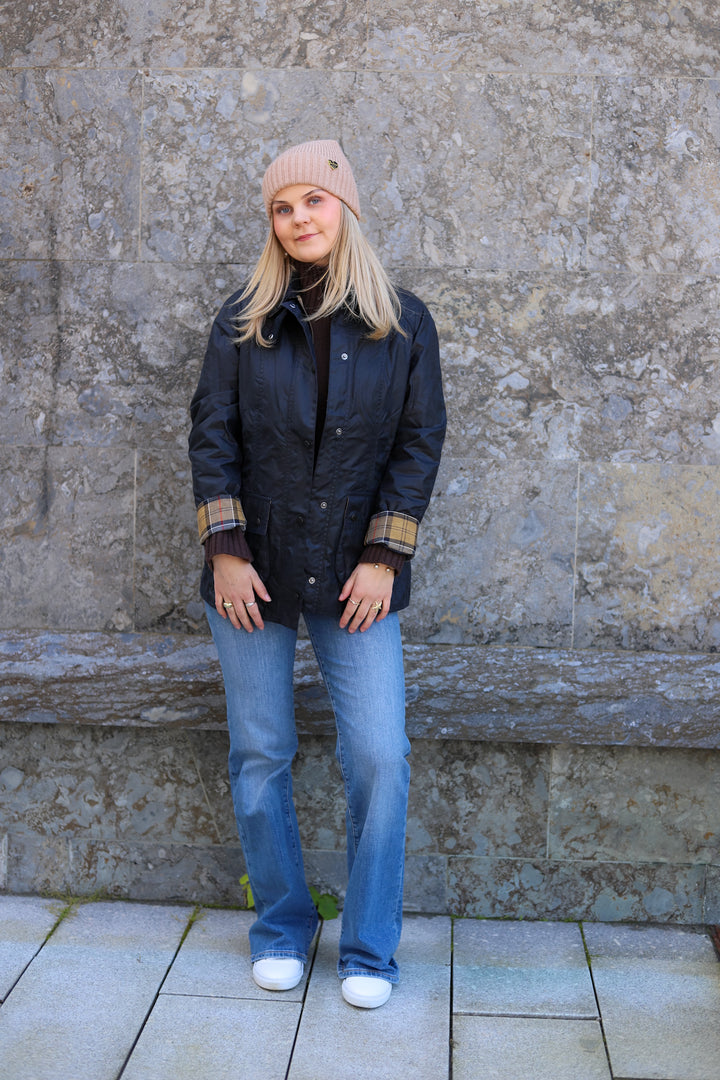 Beadnell Wax Jacket Navy