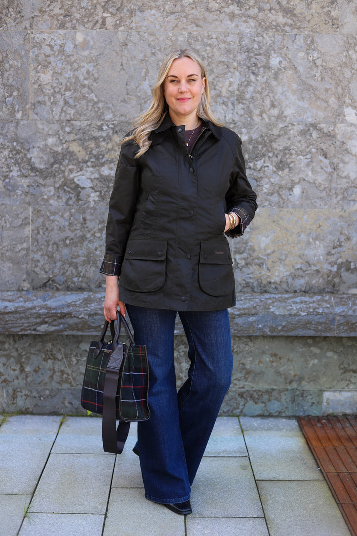 Classic Beadnell Wax Jacket Olive
