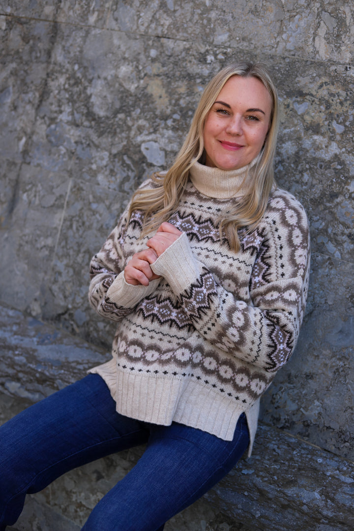 Helen Knit Light Pearl/Pale Pink