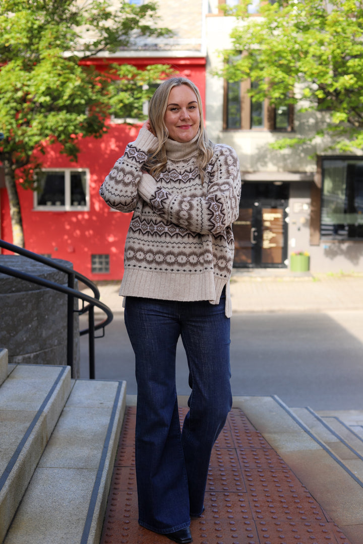 Helen Knit Light Pearl/Pale Pink