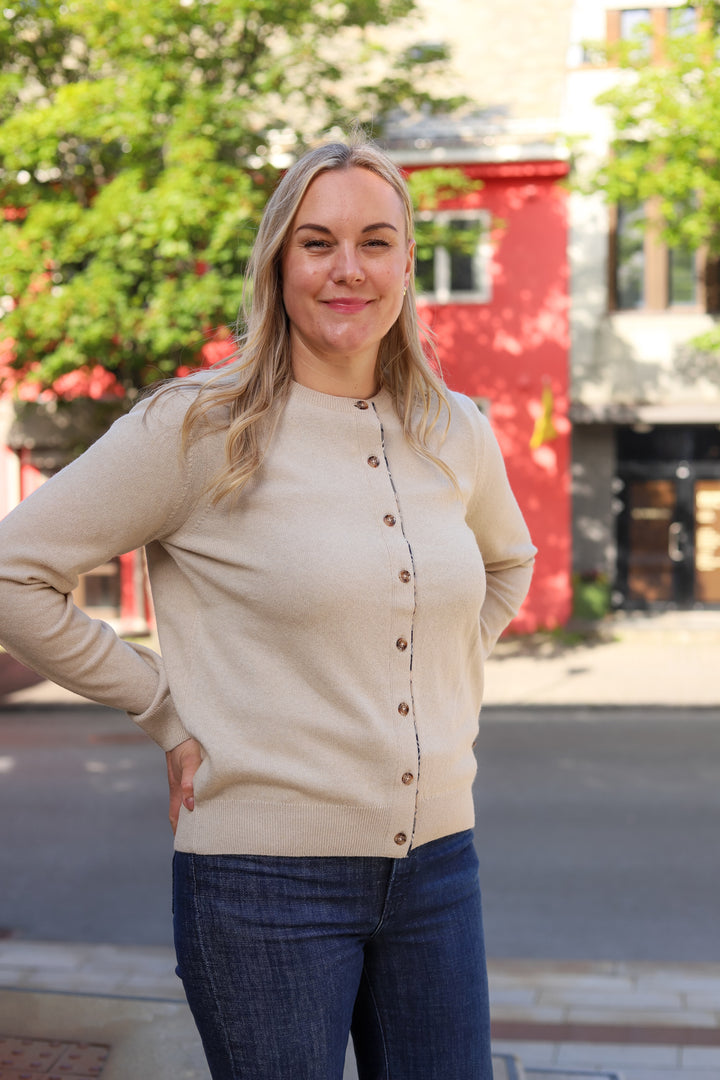 Pendle Cardigan Ecru Marl