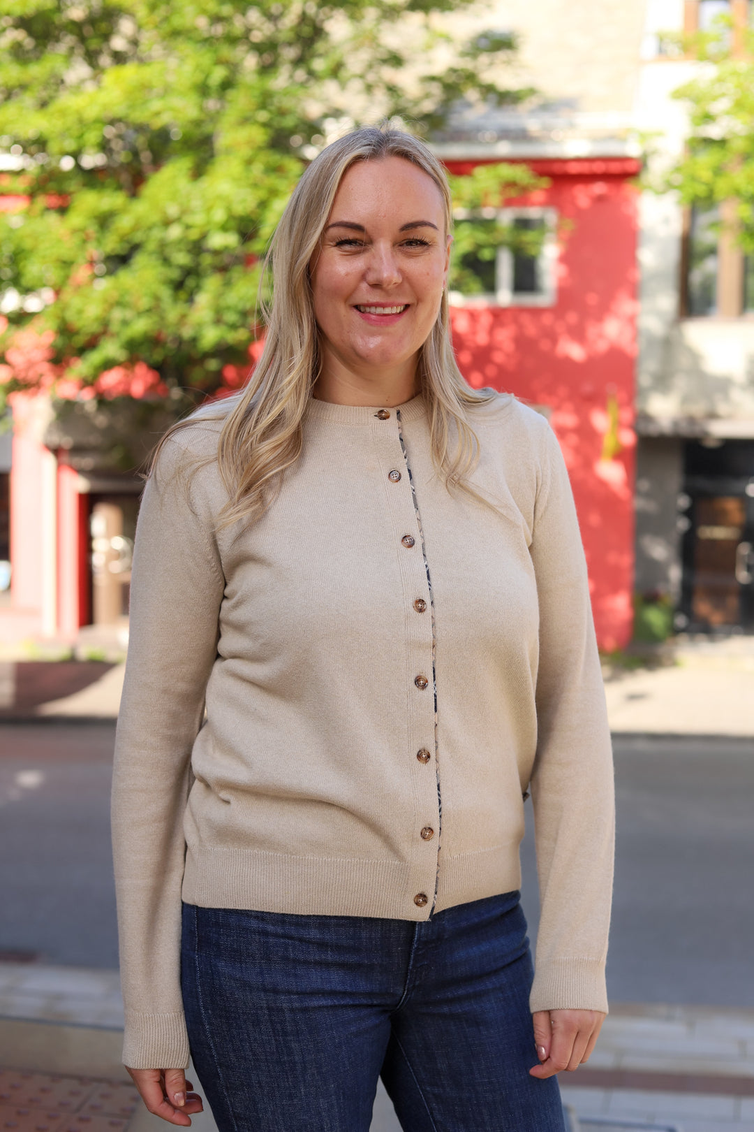 Pendle Cardigan Ecru Marl