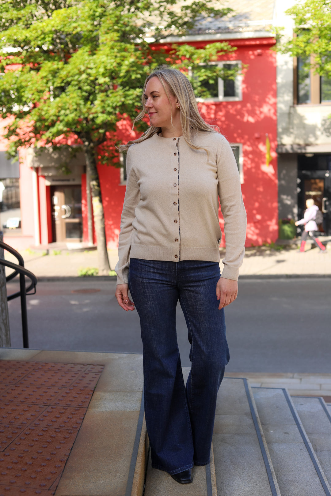Pendle Cardigan Ecru Marl