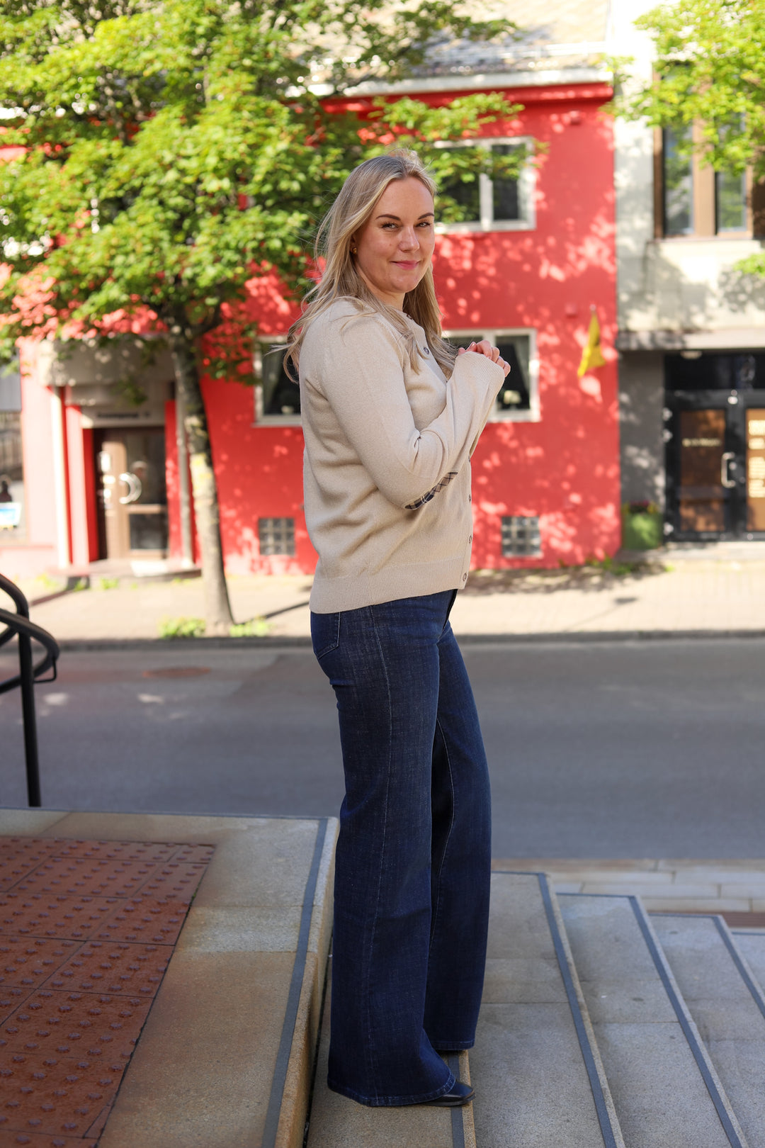 Pendle Cardigan Ecru Marl