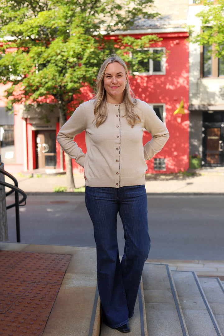 Pendle Cardigan Ecru Marl