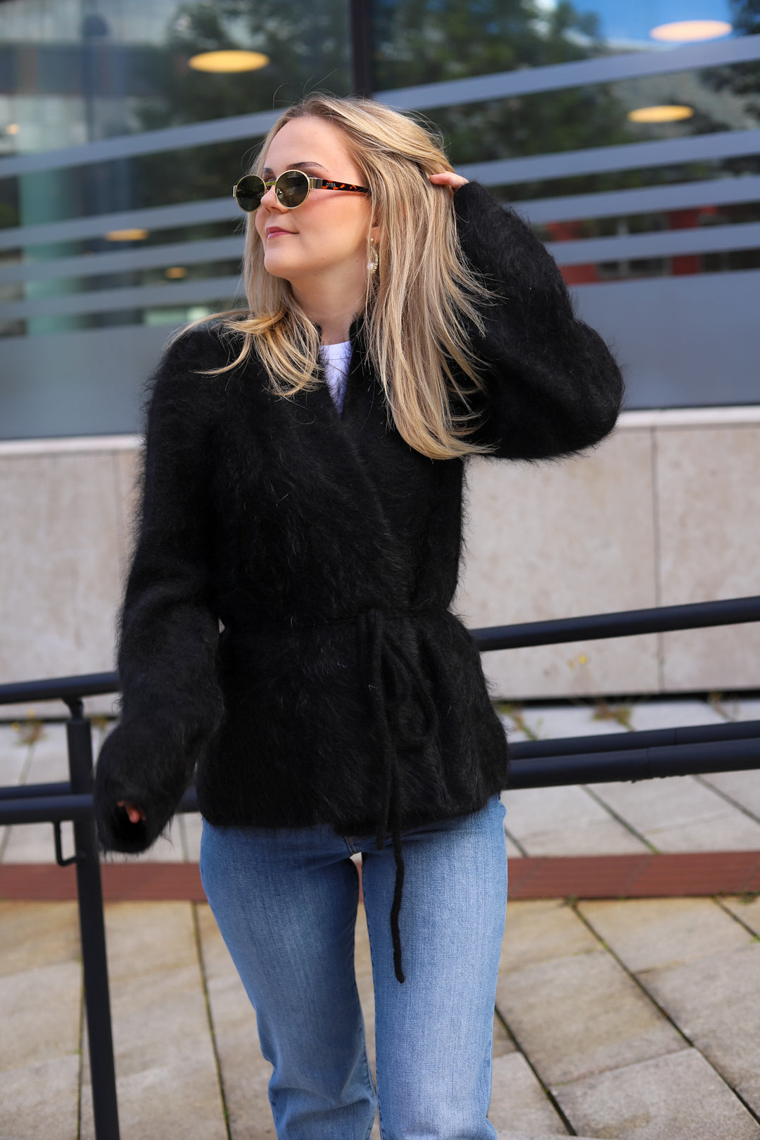 Fredrikke Chunky Cardigan Black