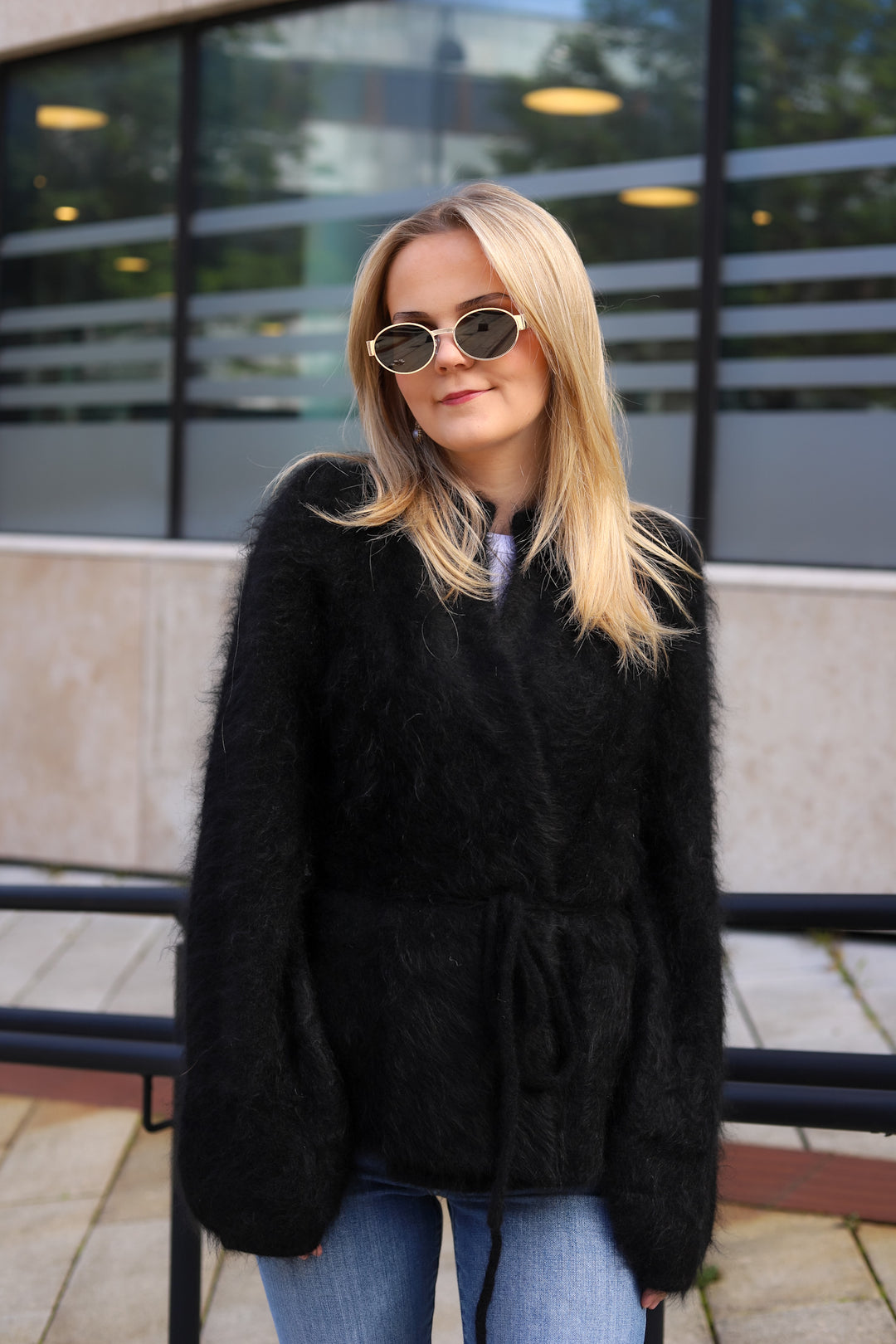 Fredrikke Chunky Cardigan Black