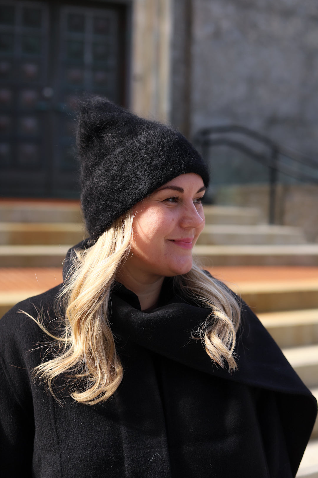 Silje Chunky Hat Black