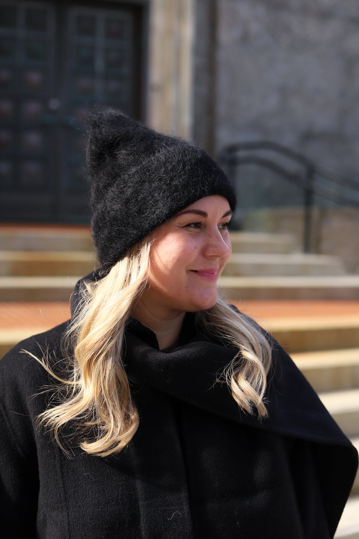 Silje Chunky Hat Black