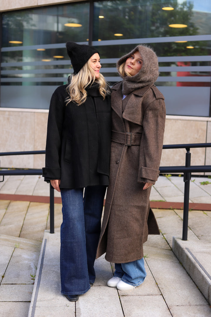 Yua Coat Dark Brown
