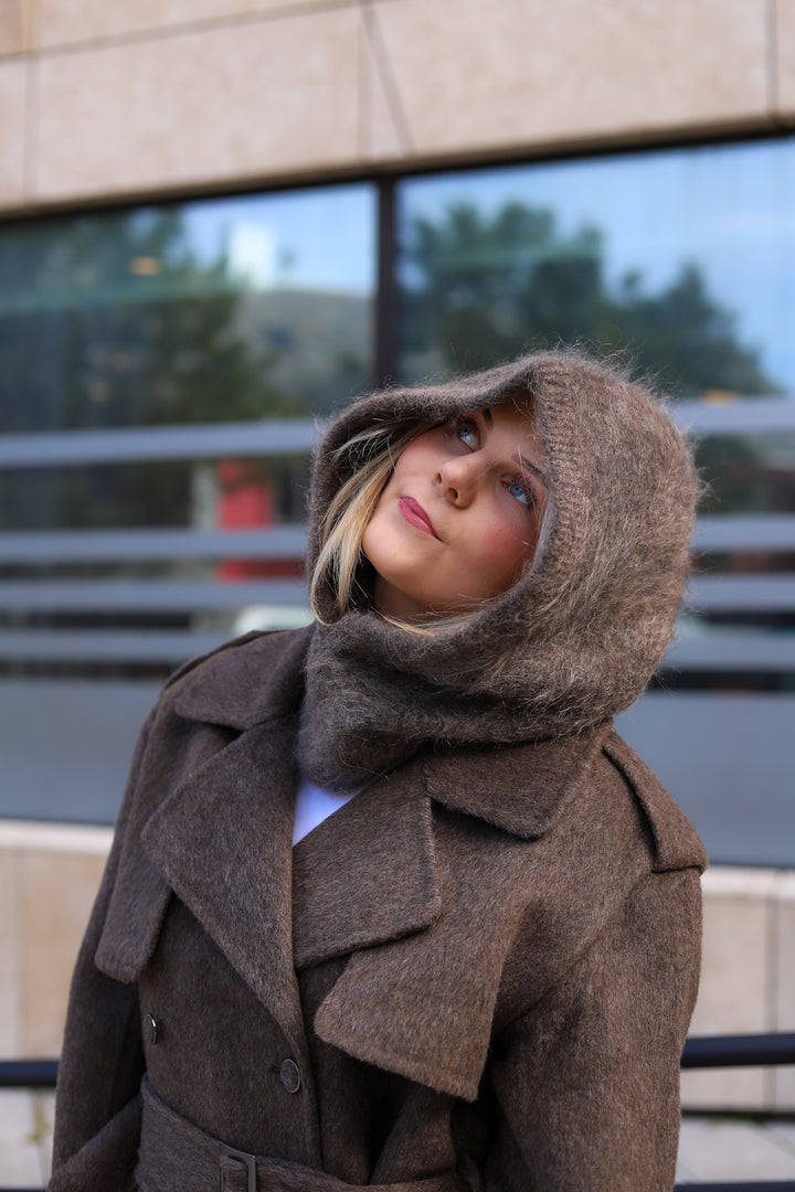 Kajsa Chunky Balaclava Brown
