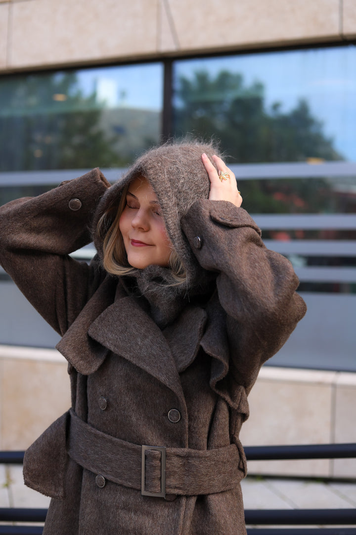 Kajsa Chunky Balaclava Brown