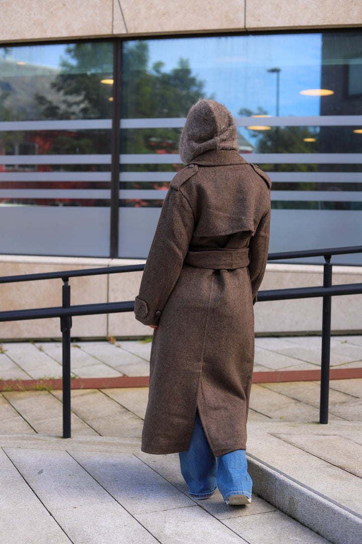 Yua Coat Dark Brown